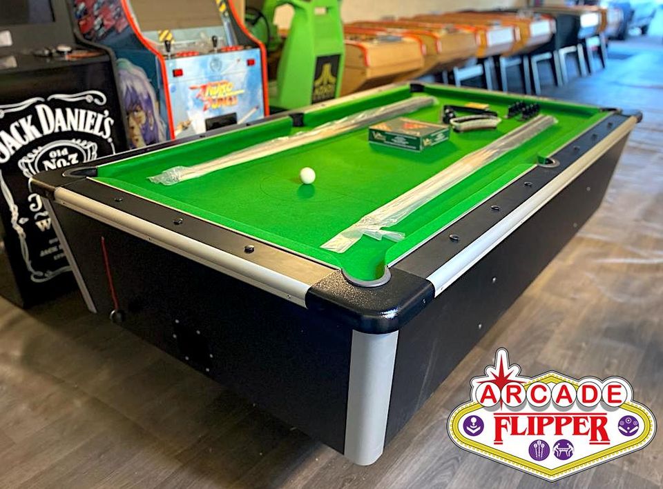 Billard Sardi Pool Anglais 7ft — vue latérale finition noire